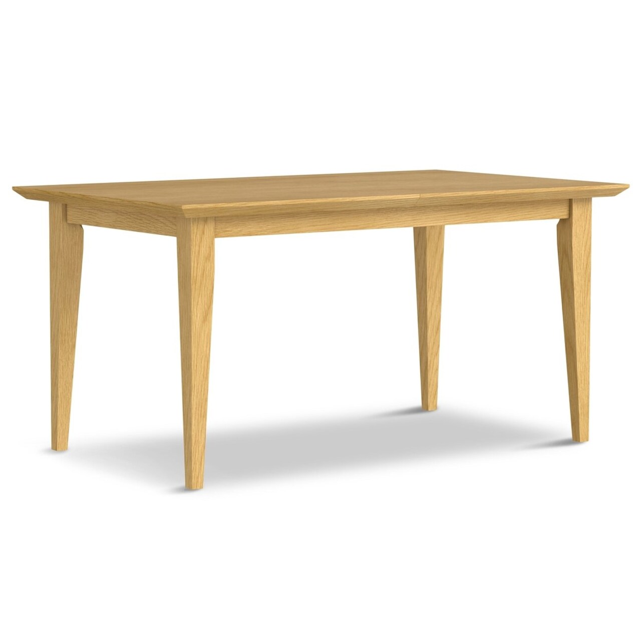 Colby Extendable Dining Table Oak 60 To 76 Inch Solid Wood Expandable Table